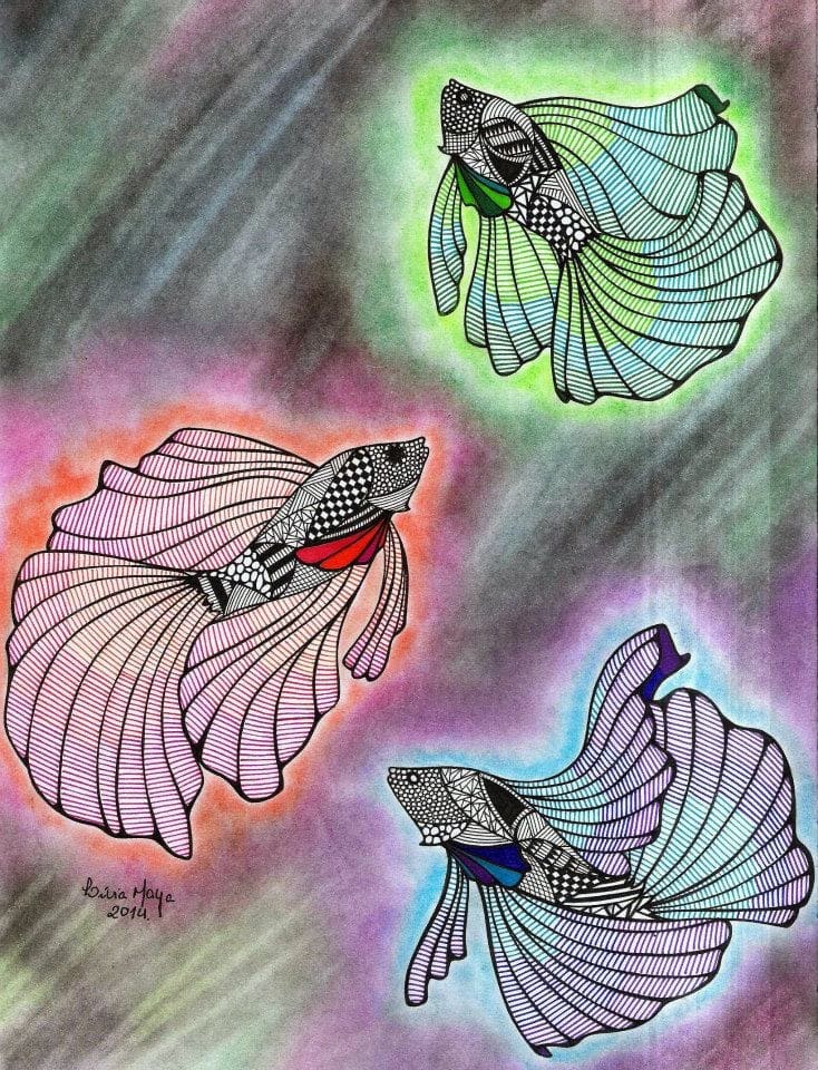 Arte de Lívia Rabisco’s Bettas Arte de Lívia Rabisco’s Bettas