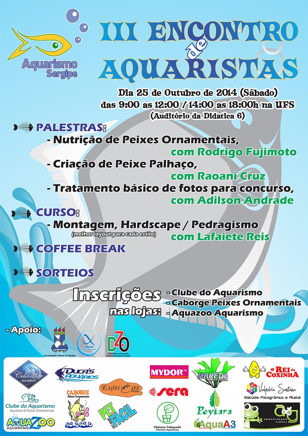 3º Encontro de Aquaristas em Sergipe