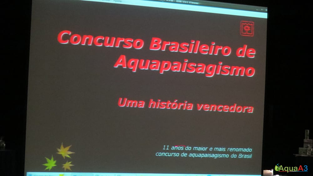 Encontro Brasileiro de Aquarismo (EBA) sobre concurso de aquapaisagismo