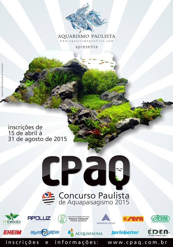 Cartaz CPAQ Concurso Paulista de Aquapaisagismo - 2015