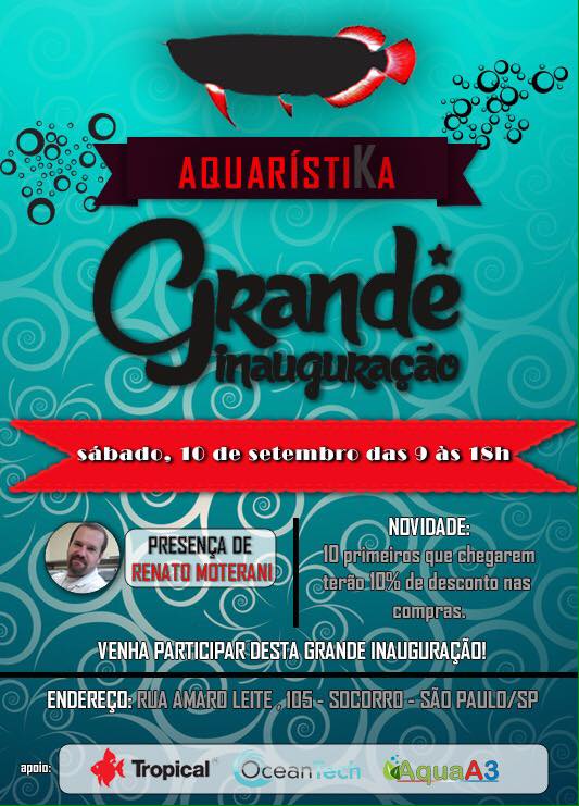 Inauguração da loja Aquaristika