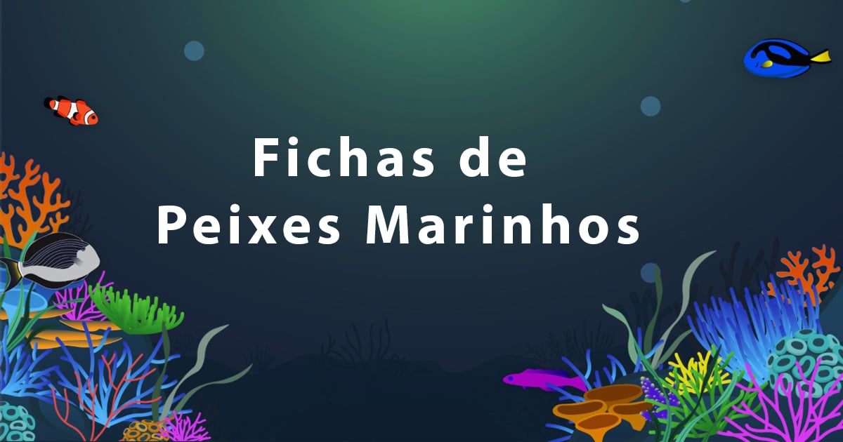 Fichas de Peixes Marinhos Fichas de Peixes Marinhos