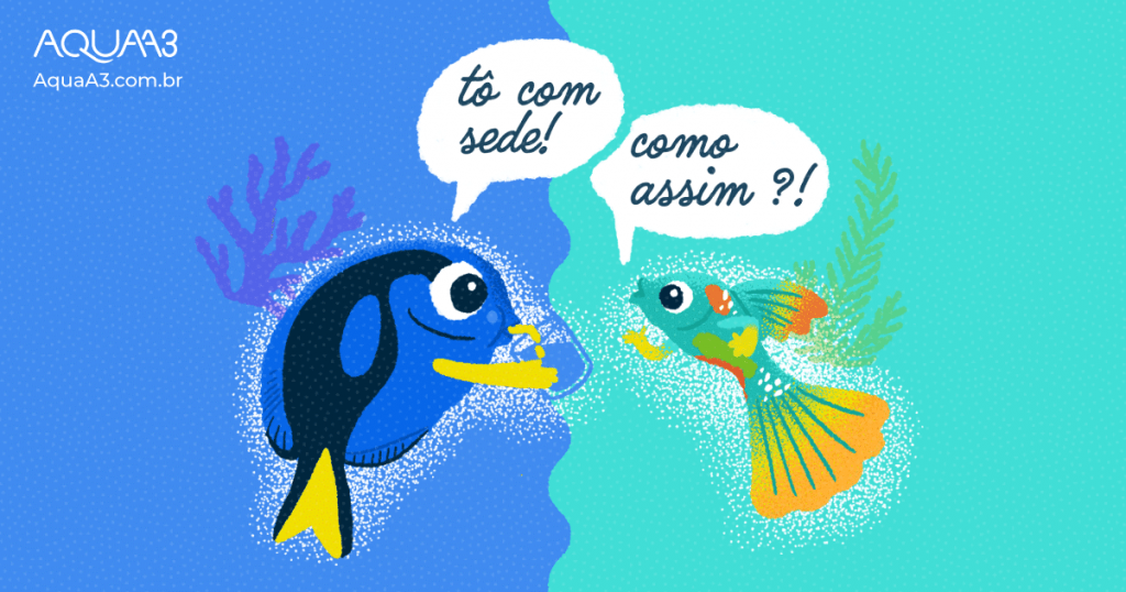 Se já vivem dentro dá água, será que peixes bebem água?